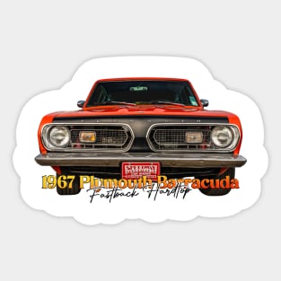 1967 Plymouth Barracuda Fastback Hardtop Sticker